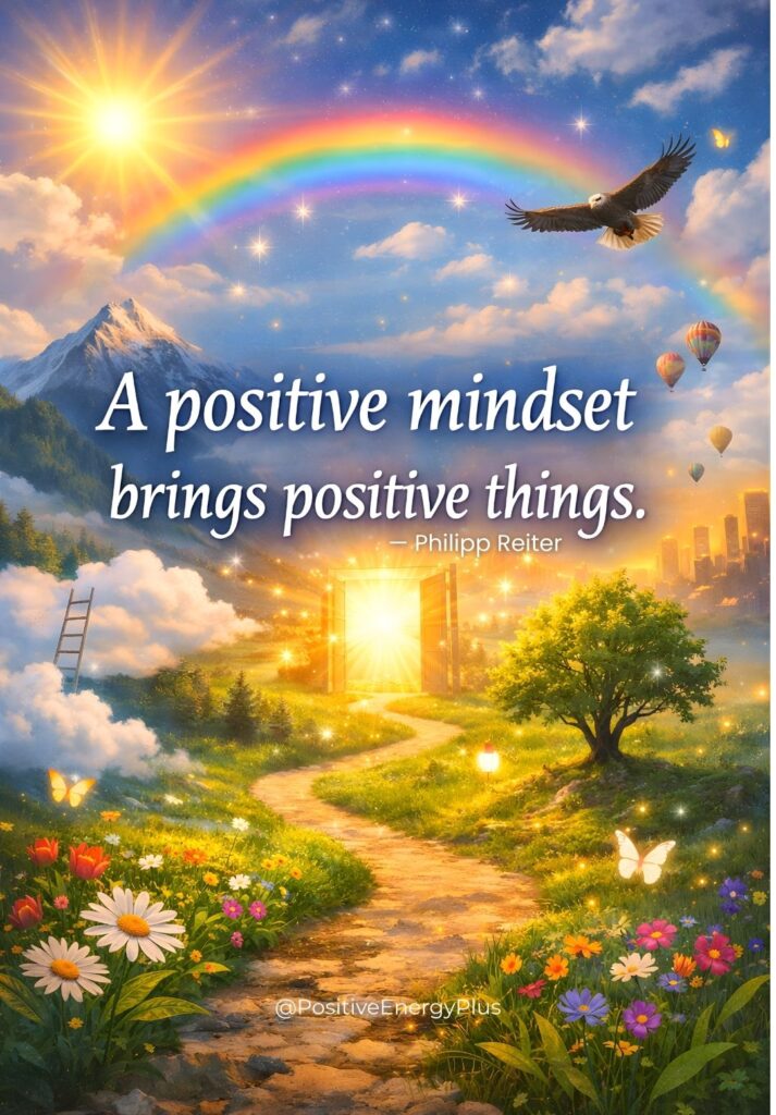 A positive mindset brings positive things