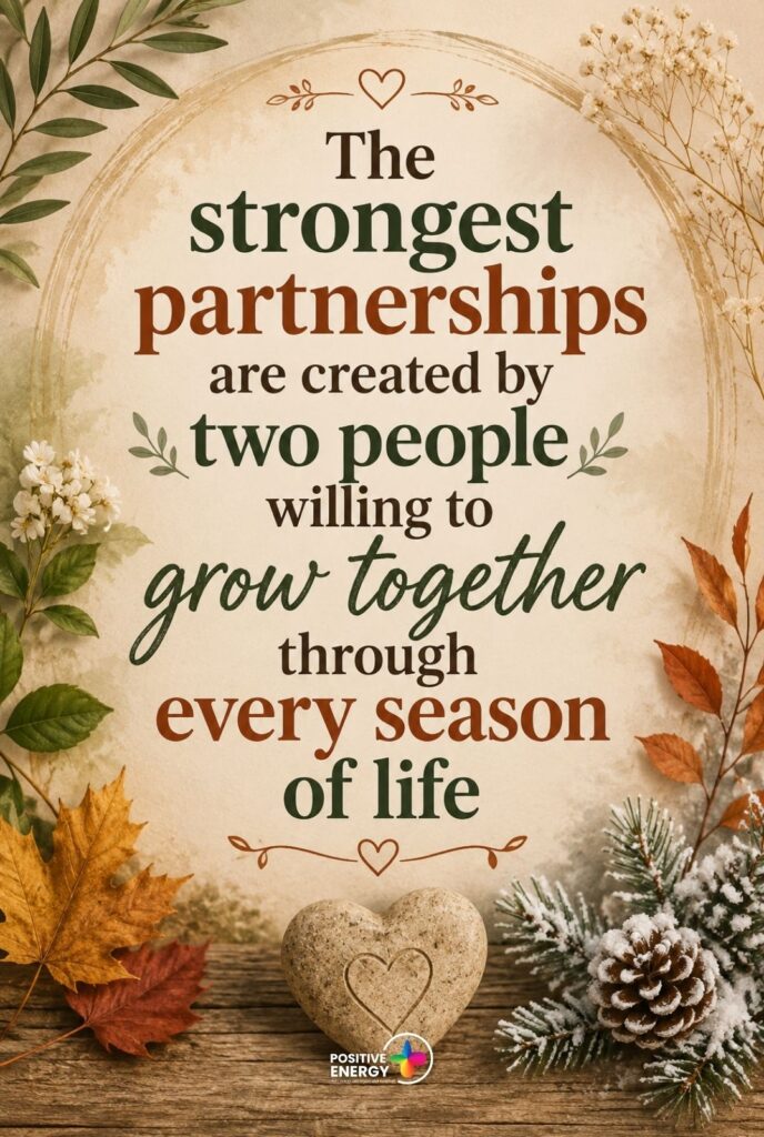 The strongest partnerships are created by two people willing to grow together through every season of life.
