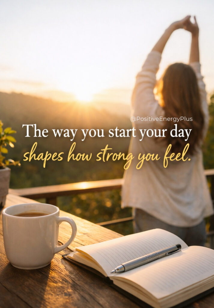 The way you start your day shapes how strong you feel.