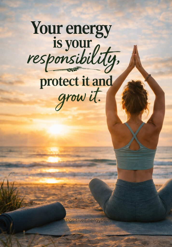 Your energy is your responsibility, protect it and grow it.