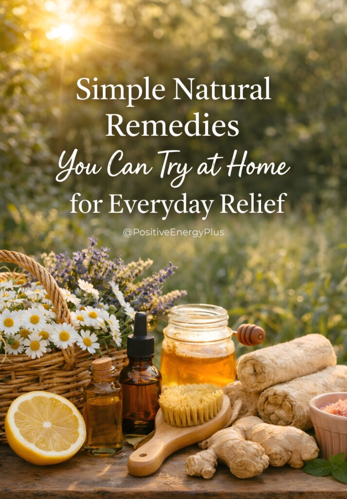 Simple Natural Remedies You Can Try at Home for Everyday Relief