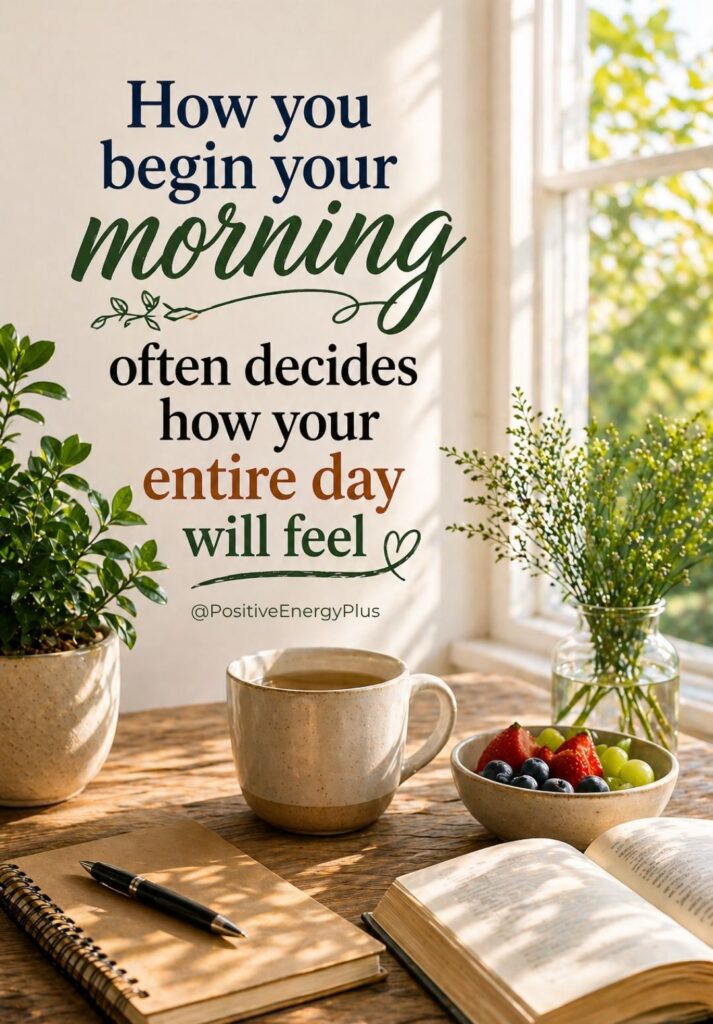 How you begin your morning often decides how your entire day will feel